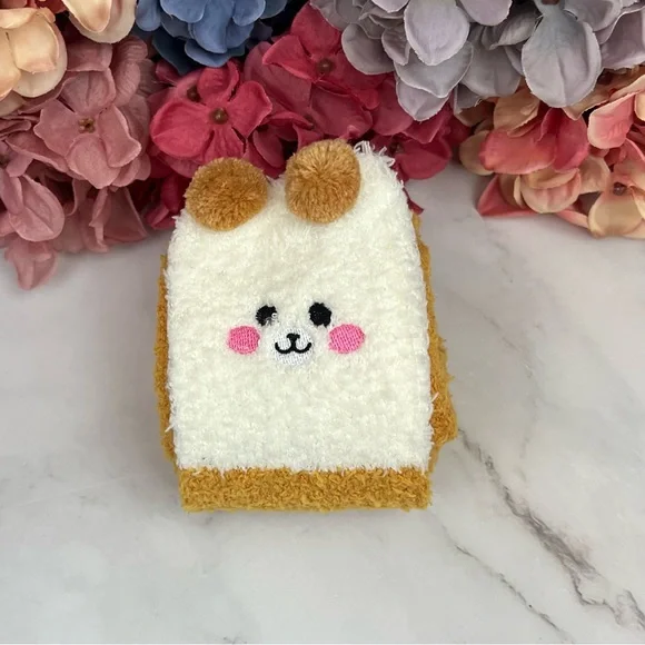 Whimsical Plush Animal Camel Brown Bear Over the Knee Socks - Picture 11 of 14